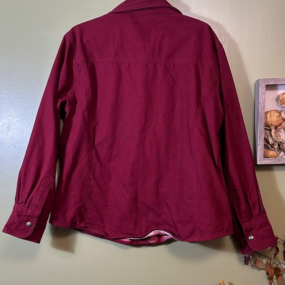 Carhartt women’s Red Button-Up chore coat XL - Picture 5 of 5